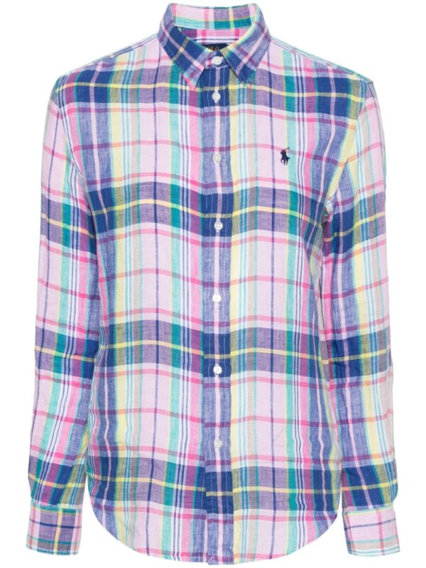 Polo Ralph Lauren  Polo Pony checked linen shirt