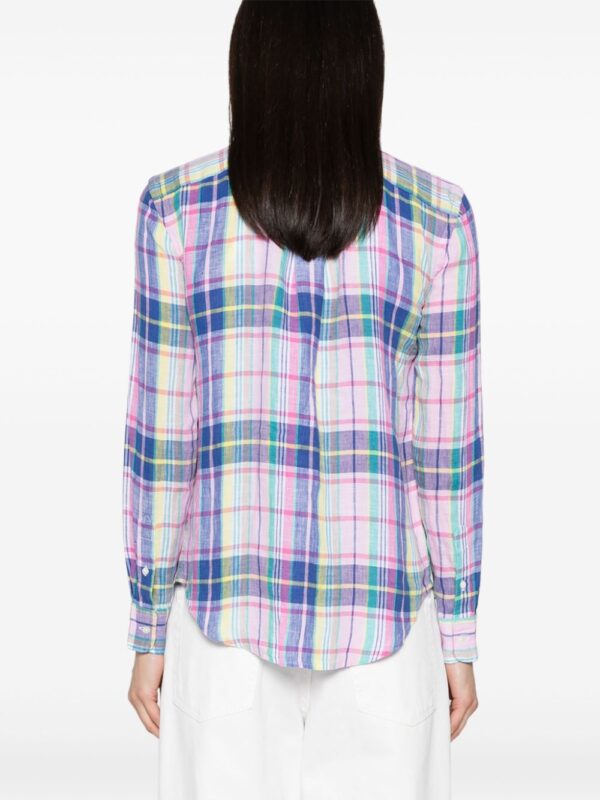 Polo Ralph Lauren  Polo Pony checked linen shirt - Image 4