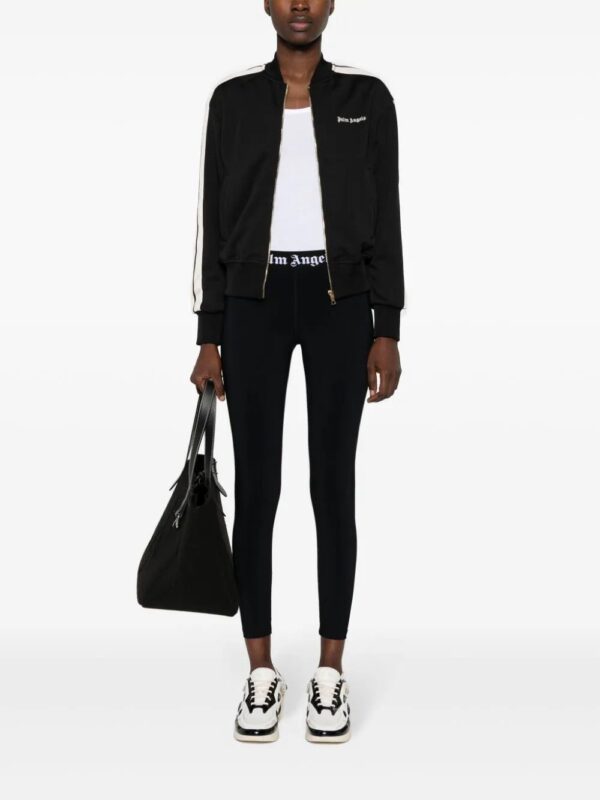 Palm Angels  logo-waistband cropped leggings - Image 2