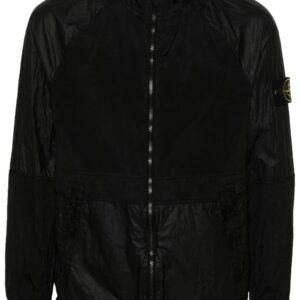 Stone Island  Compass-badge crinkled jacket