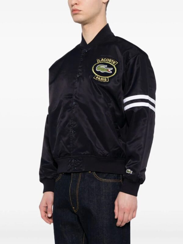 Lacoste  logo-appliqué padded bomber jacket - Image 4