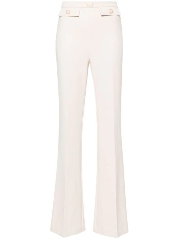 Elisabetta Franchi  embossed-buttons flared trousers