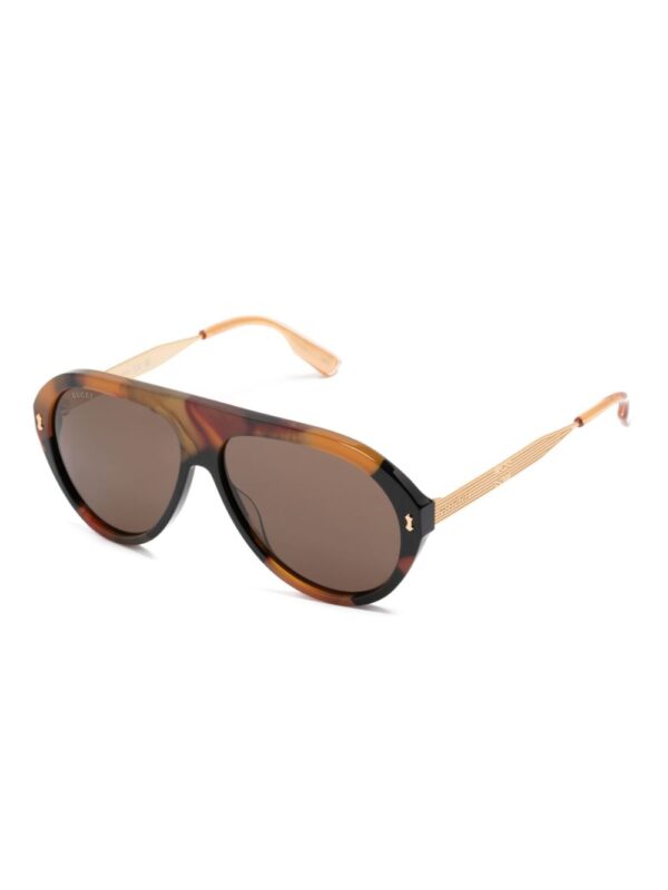 Gucci Eyewear tortoiseshell navigator-frame sunglasses - Image 2