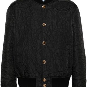 Versace  Barocco-quilted bomber jacket