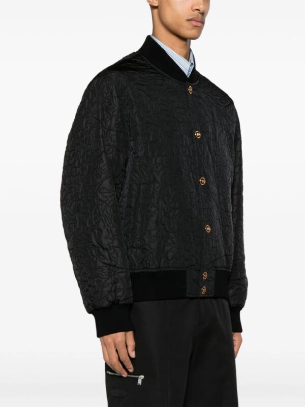 Versace  Barocco-quilted bomber jacket - Image 3