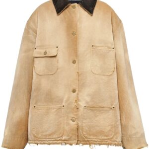 Prada  ripped canvas jacket