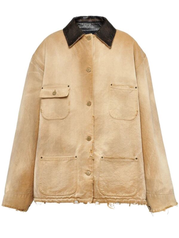 Prada  ripped canvas jacket
