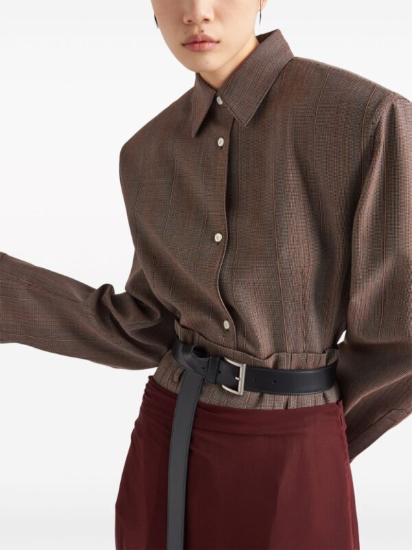 Prada  single-breasted pinstripe jacket - Image 4