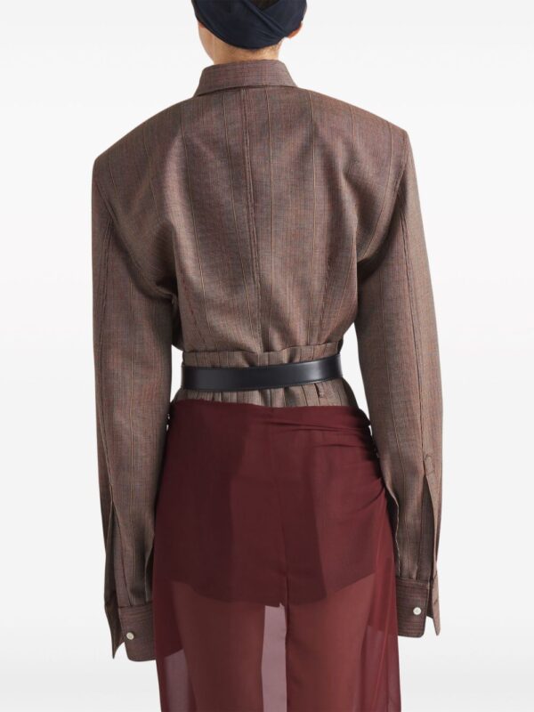 Prada  single-breasted pinstripe jacket - Image 3