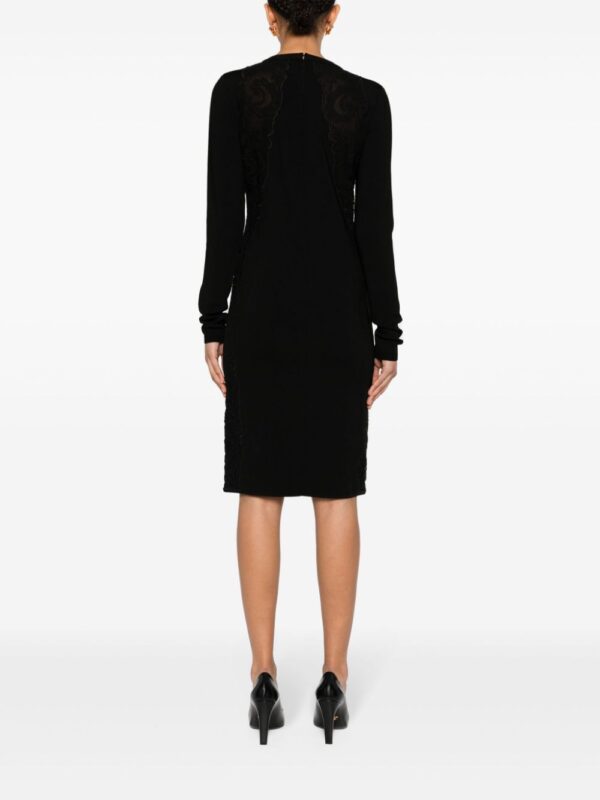 Versace lace-trim knitted mini dress - Image 2