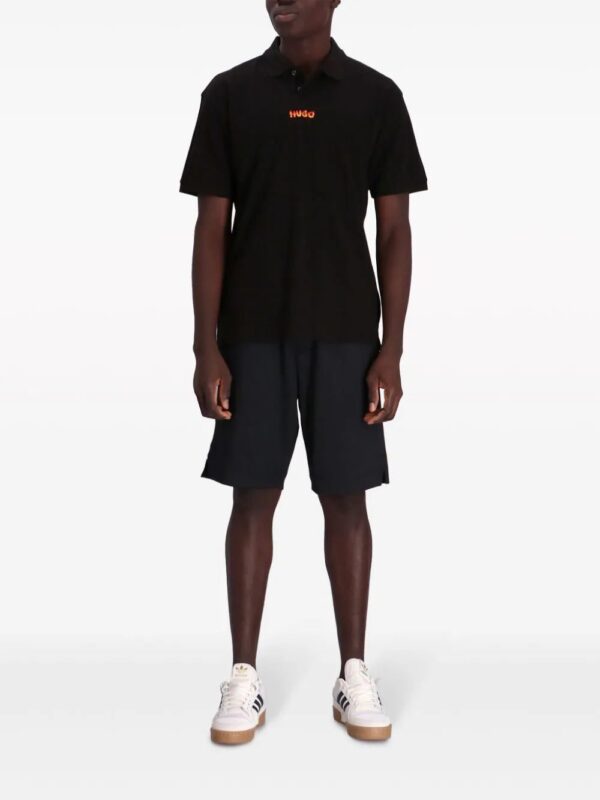 HUGO  logo-print cotton polo shirt - Image 2