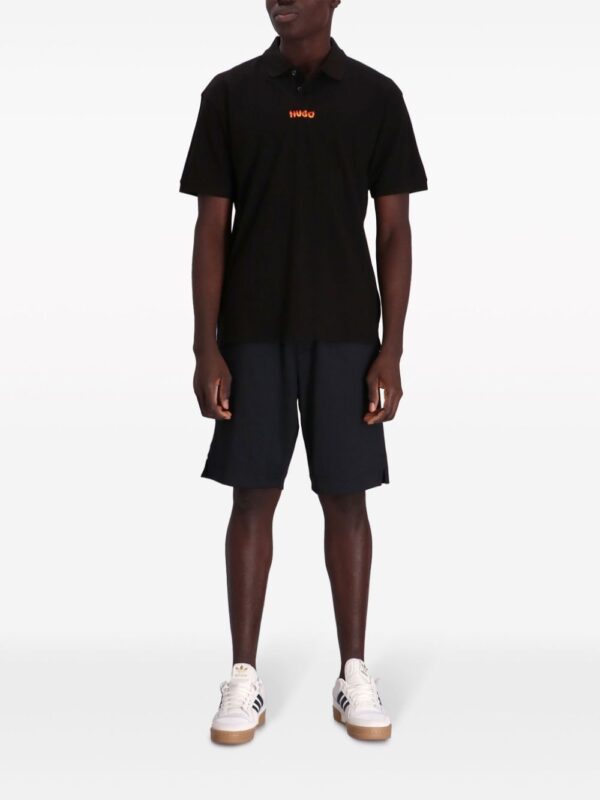 HUGO logo-print cotton polo shirt - Image 2