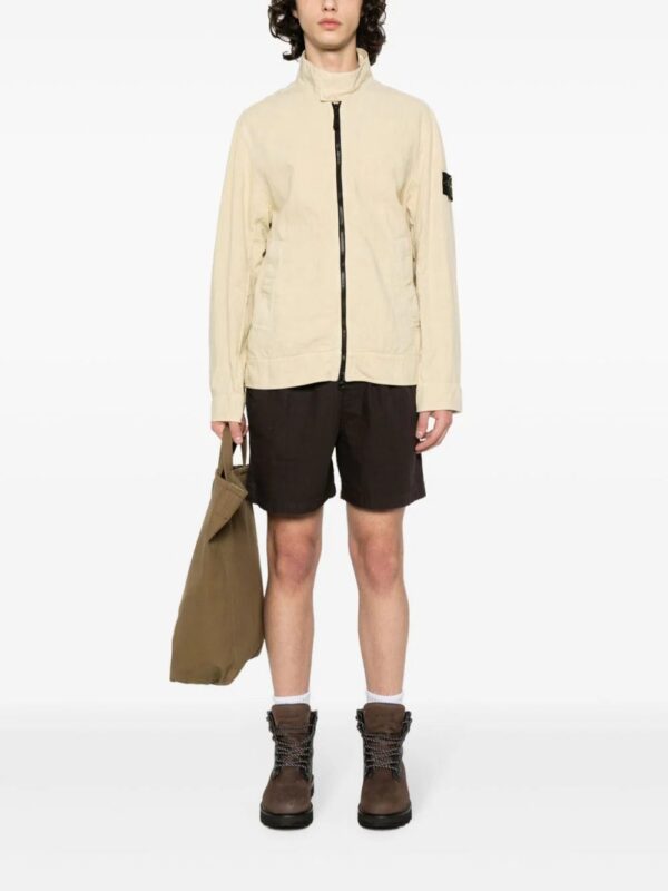 Stone Island  Compass-badge linen-blend jacket - Image 2