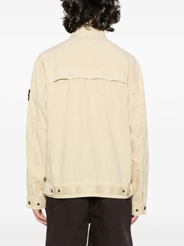 Stone Island  Compass-badge linen-blend jacket - Image 4