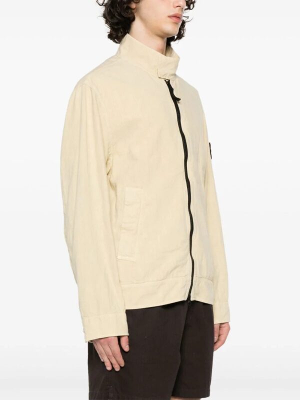 Stone Island  Compass-badge linen-blend jacket - Image 3