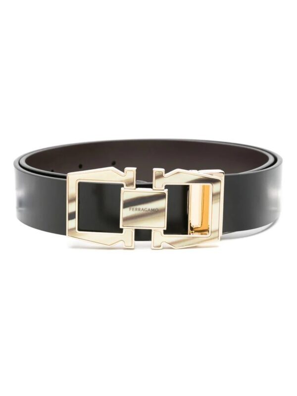 Ferragamo  Gancini-buckle leather belt