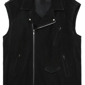 Rick Owens  leather biker vest