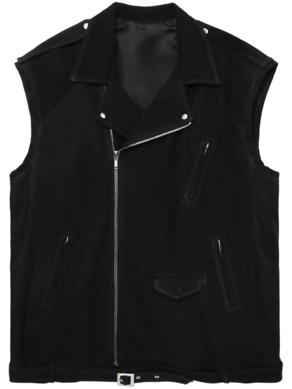 Rick Owens  leather biker vest