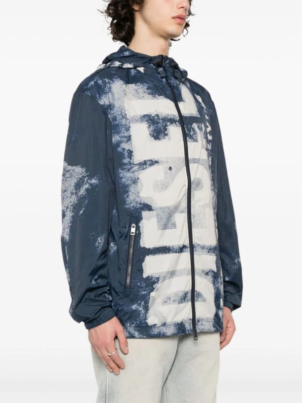 Diesel  J-Warrett-Logo-Logo hooded jacket - Image 3