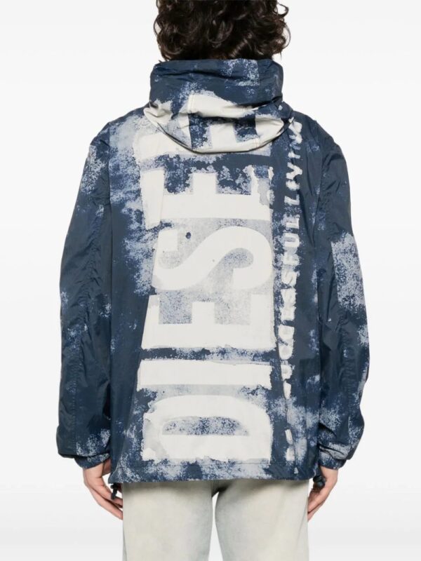 Diesel  J-Warrett-Logo-Logo hooded jacket - Image 4