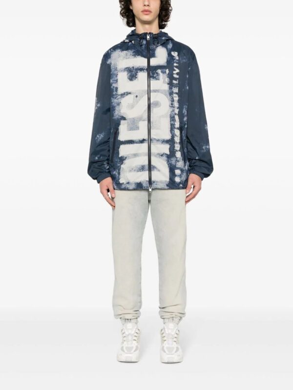 Diesel  J-Warrett-Logo-Logo hooded jacket - Image 2