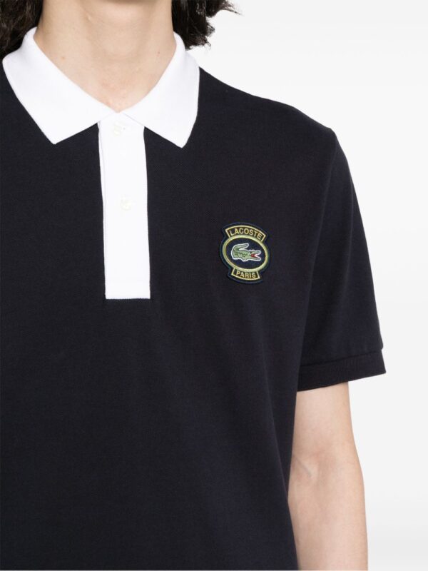 Lacoste logo-appliqué polo shirt - Image 5