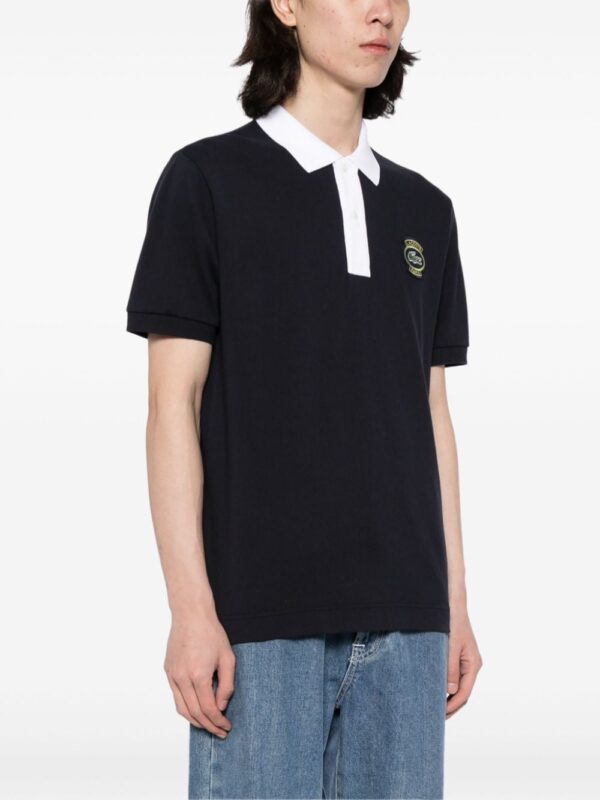 Lacoste logo-appliqué polo shirt - Image 3