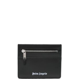 Palm Angels logo-print leather cardholder