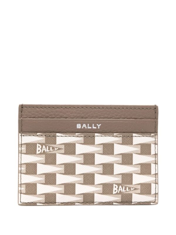 Bally Pennant-print leather cardholder