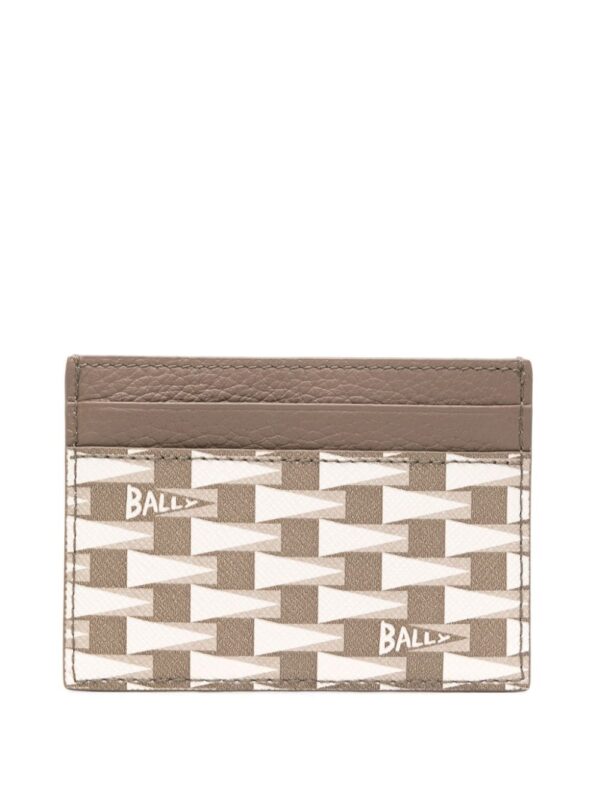 Bally Pennant-print leather cardholder - Image 2