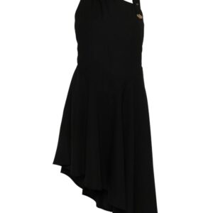 Versace Jeans Couture logo-buckle crepe dress