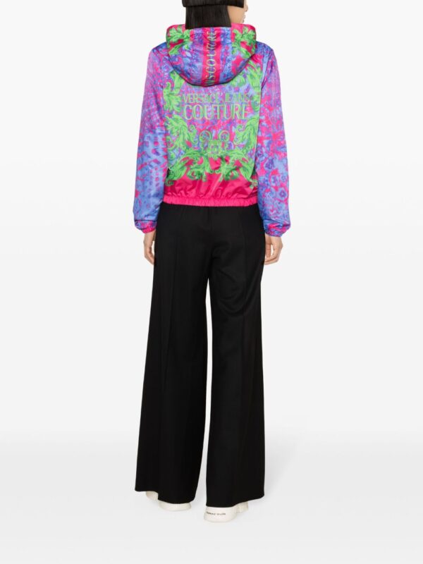 Versace Jeans Couture  Animalier-print hooded windbreaker jacket - Image 4