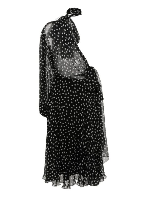 Dolce & Gabbana polka-dot chiffon midi dress - Image 2