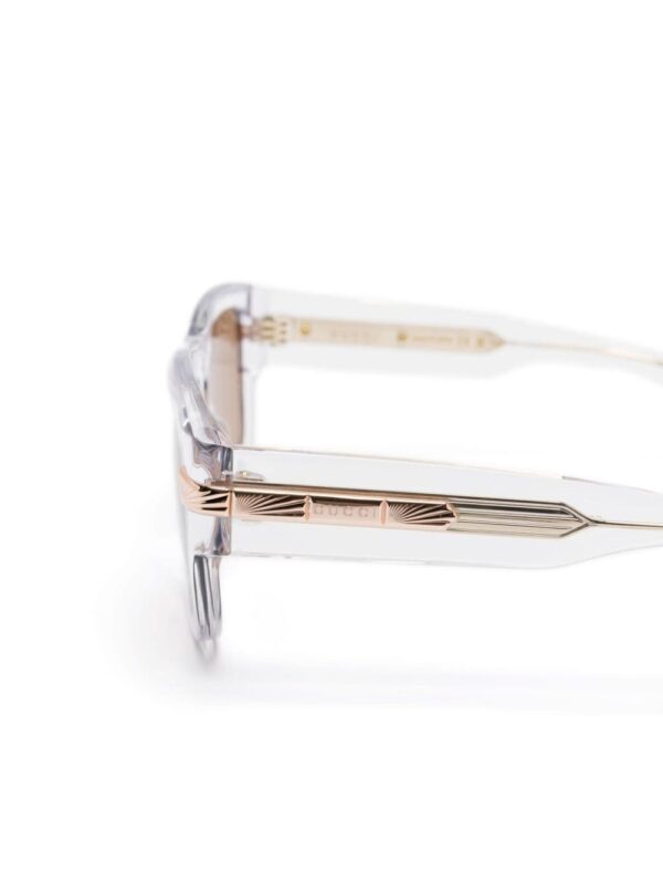 Gucci Eyewear logo-engraved square-frame sunglasses - Image 3