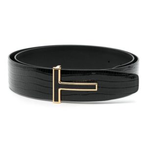 TOM FORD  T Ridge leather belt