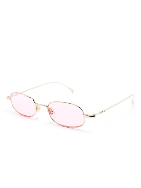 Gucci Eyewear logo-engraved oval-frame sunglasses - Image 2
