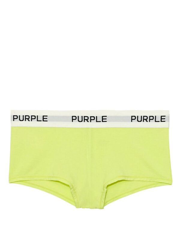 Purple Brand  logo-tape cotton briefs