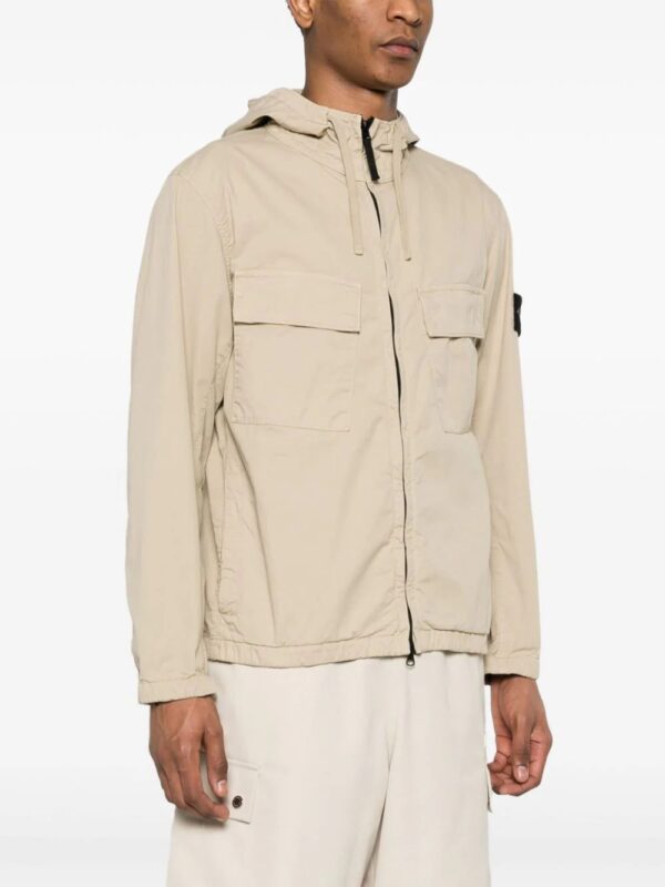 Stone Island  twill cotton hooded jacket - Image 3