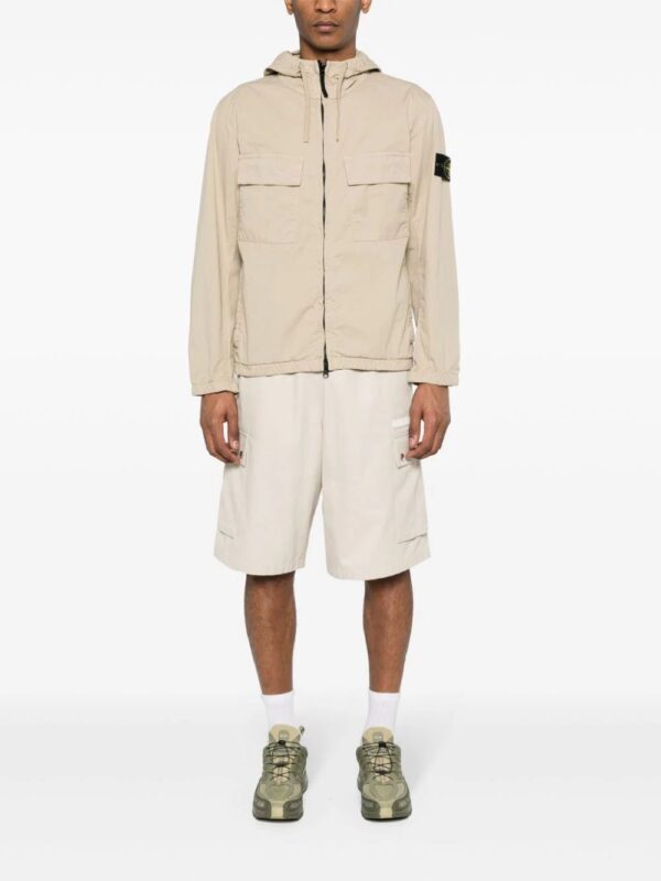 Stone Island  twill cotton hooded jacket - Image 2