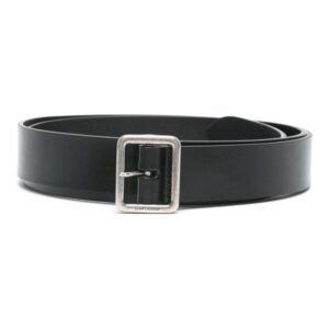 Louis Vuitton logo-engraved leather belt