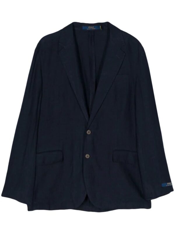 Polo Ralph Lauren  single-breasted linen blazer