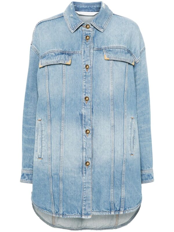 Palm Angels  washed-logo denim jacket