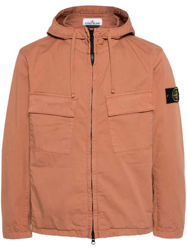 Stone Island  stretch-cotton hooded jacket