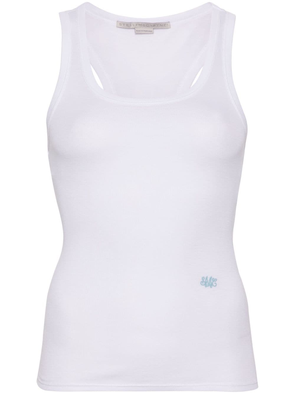 Stella McCartney logo-embroidered tank top