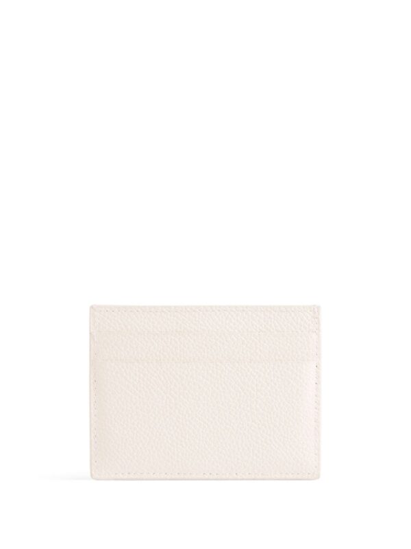 Balenciaga smudged logo-print leather cardholder - Image 2