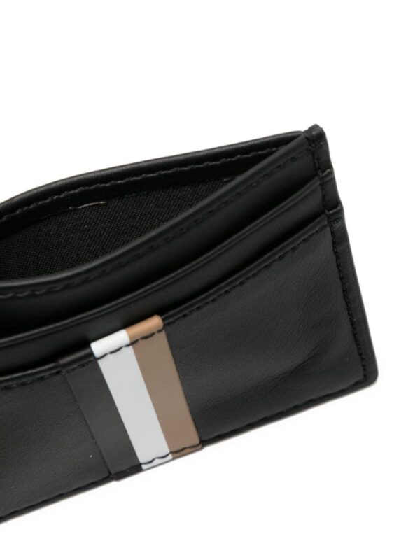 BOSS stripe-detail leather cardholder - Image 3