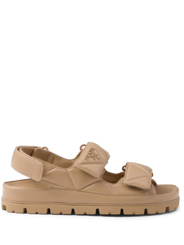 Prada  Padded nappa leather sandals