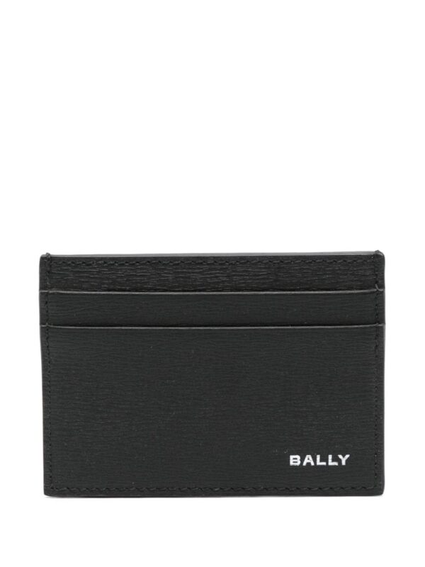 Bally debossed-logo leather card holder