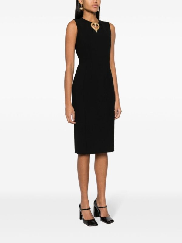 Moschino heart-detail midi dress - Image 3