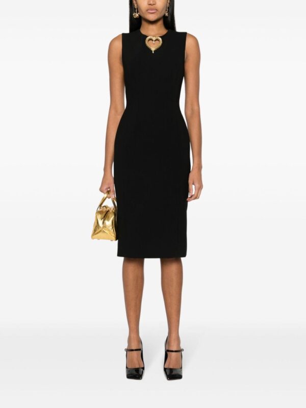 Moschino heart-detail midi dress - Image 2